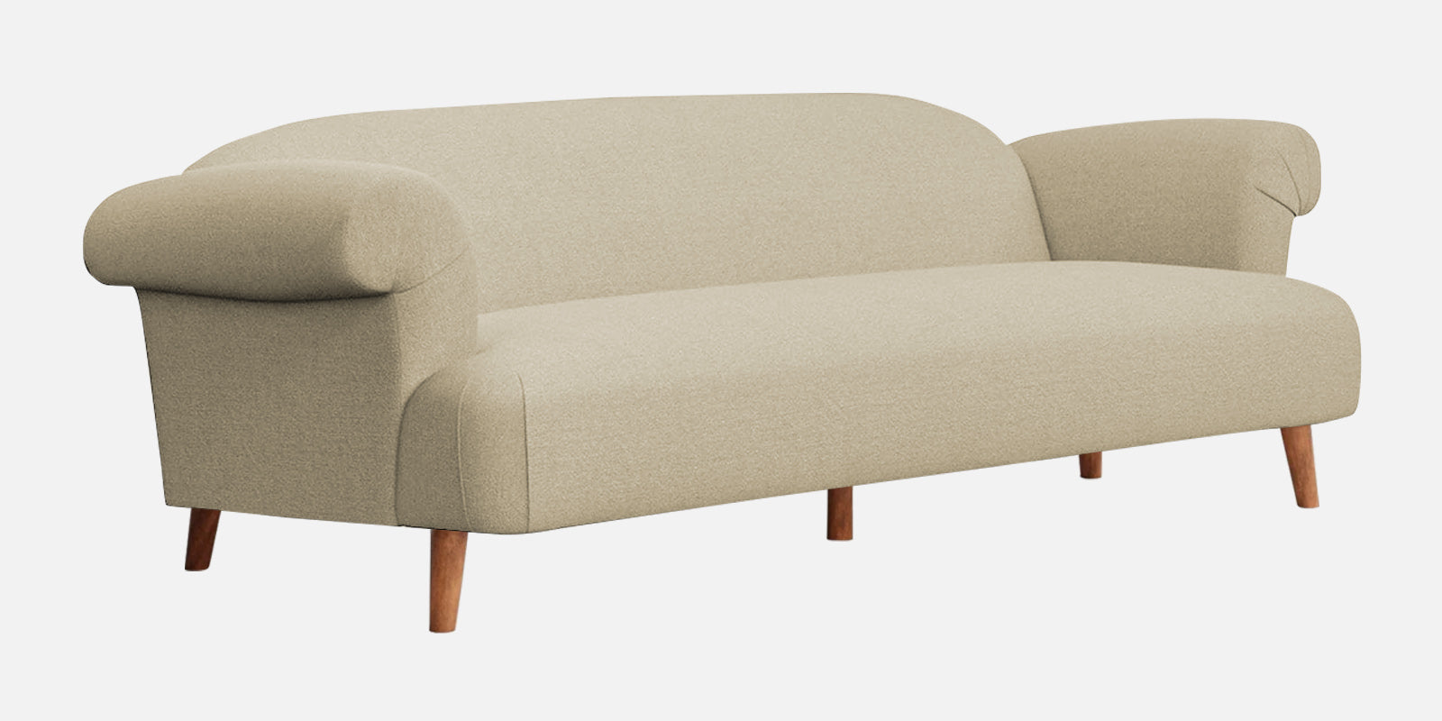 Barber Fabric 3 Seater Sofa In Honey Beige Colour - Febonic Living