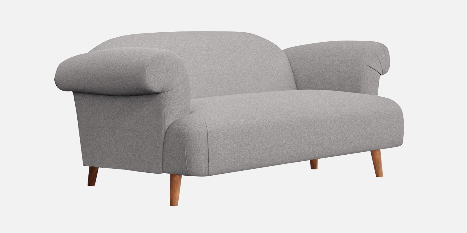 Barber Fabric 2 Seater Sofa In Silver Greyy Colour - Febonic Living