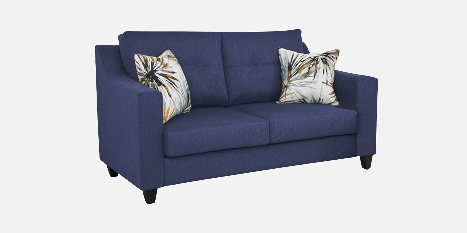 Welly Fabric 2 Seater Sofa In Slate Blue Colour - Febonic Living