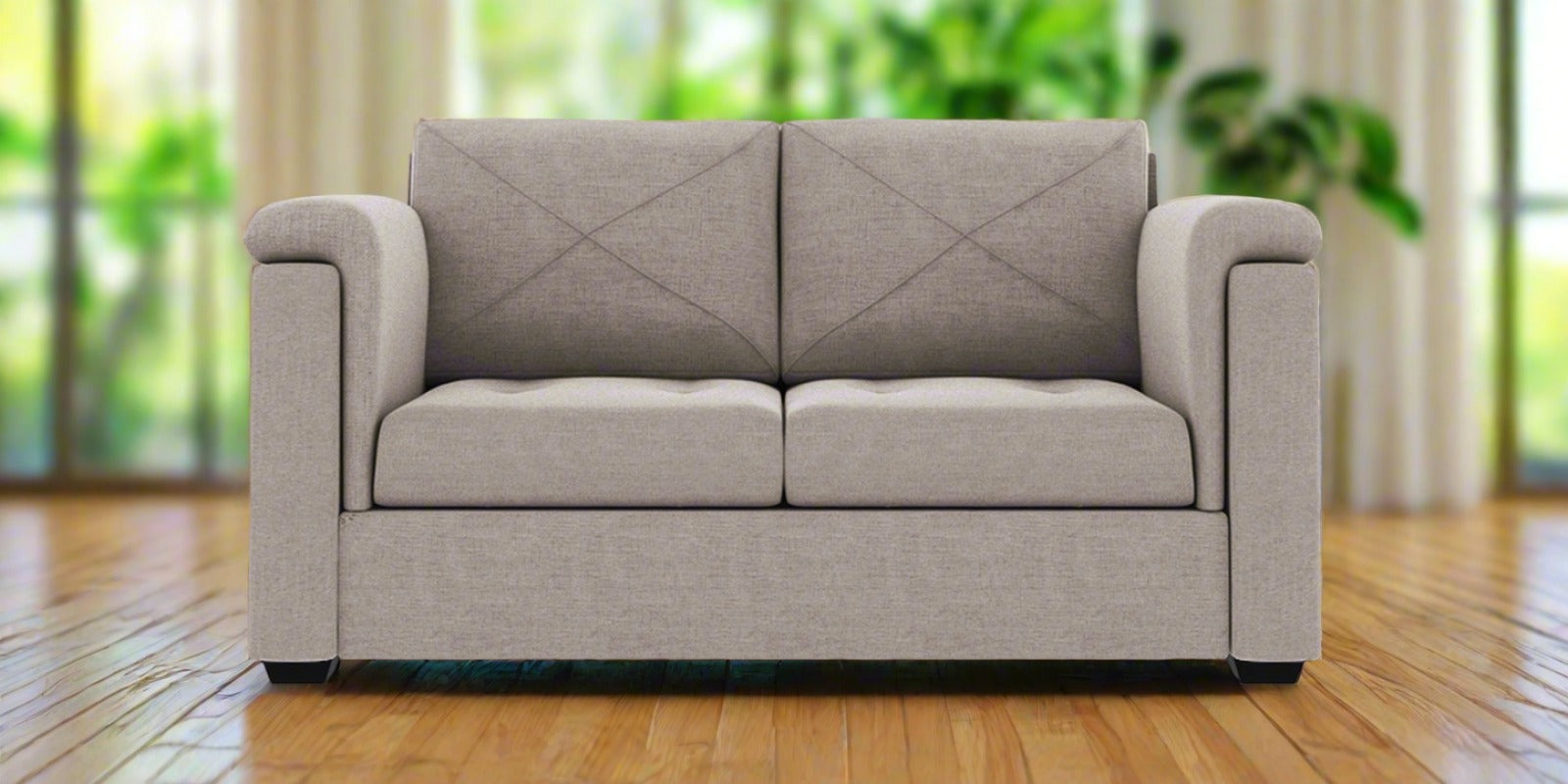 Andres Fabric 2 Seater Sofa In Storm Grey Colour - Febonic Living