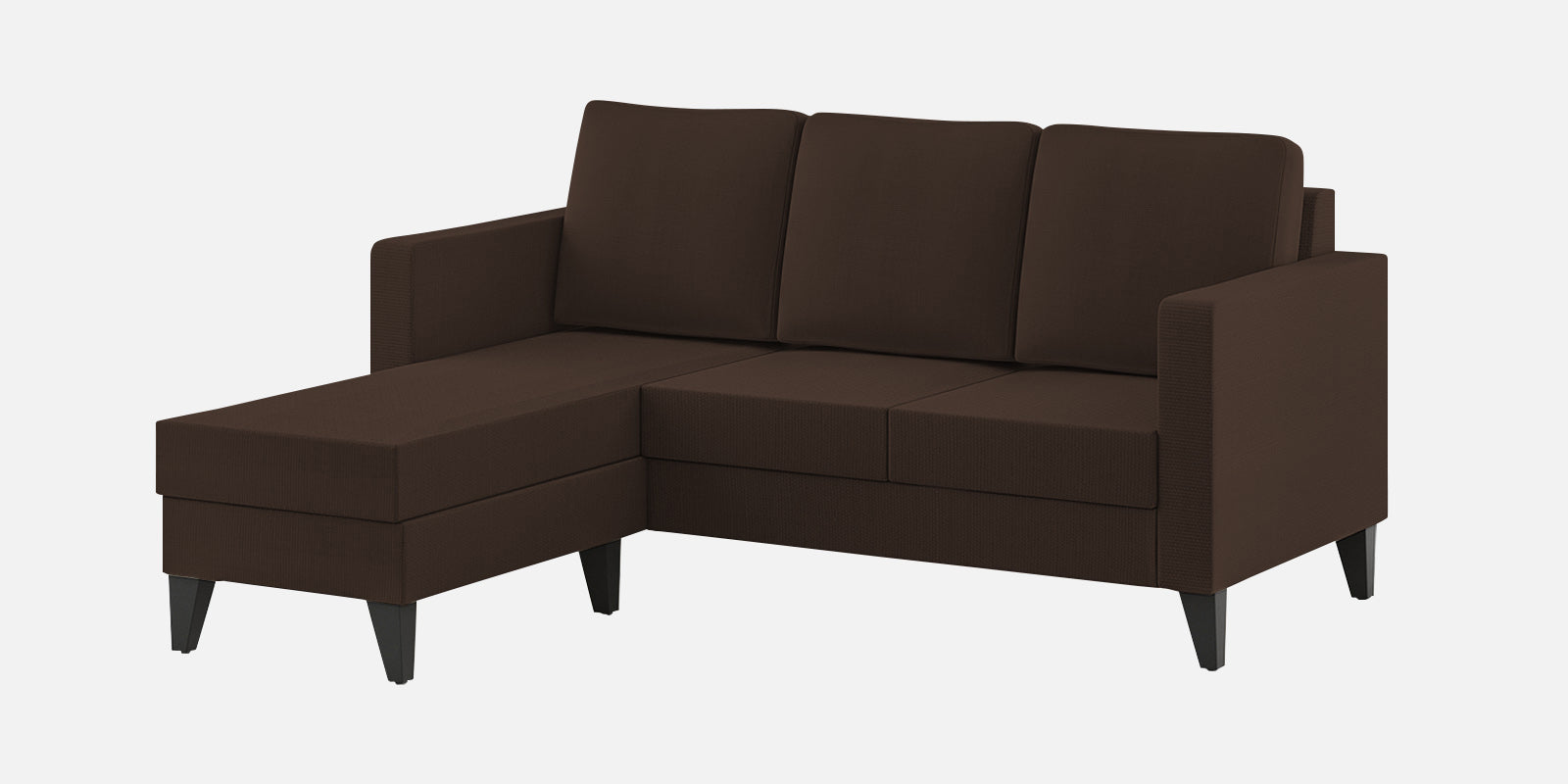 Nori Fabric RHS Sectional Sofa (2+Lounger) In Cidar Brown Colour - Febonic Living
