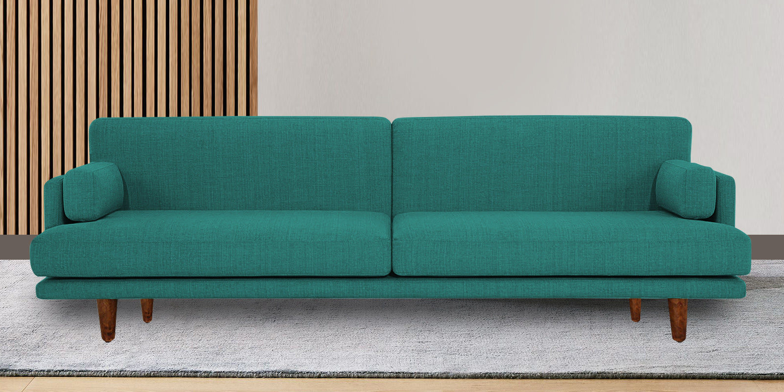 Ricky Fabric 3 Seater Sofa In Sea green Colour - Febonic Living