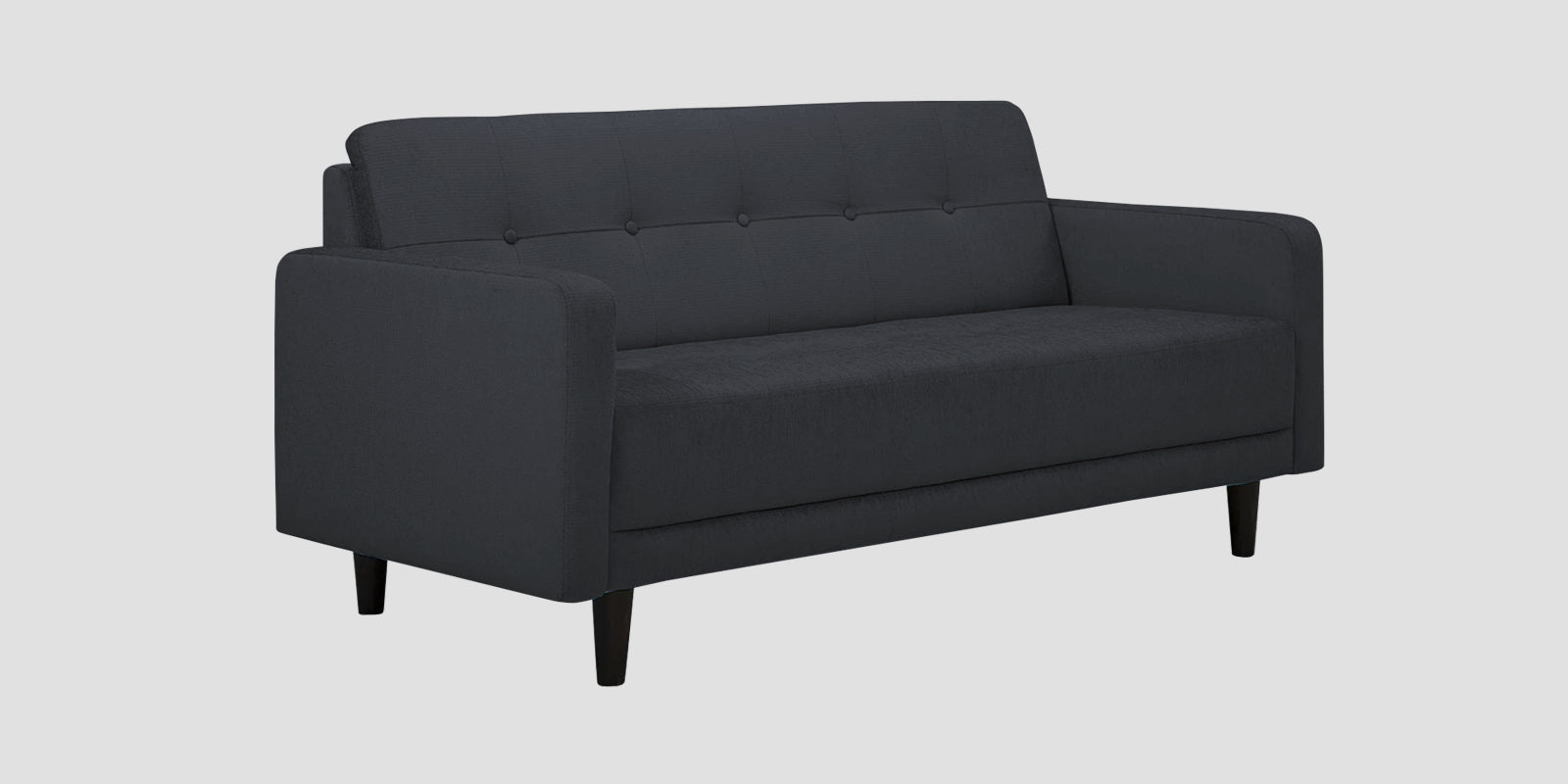 Noha Fabric 2 Seater Sofa In Charcoal Grey Colour - Febonic Living