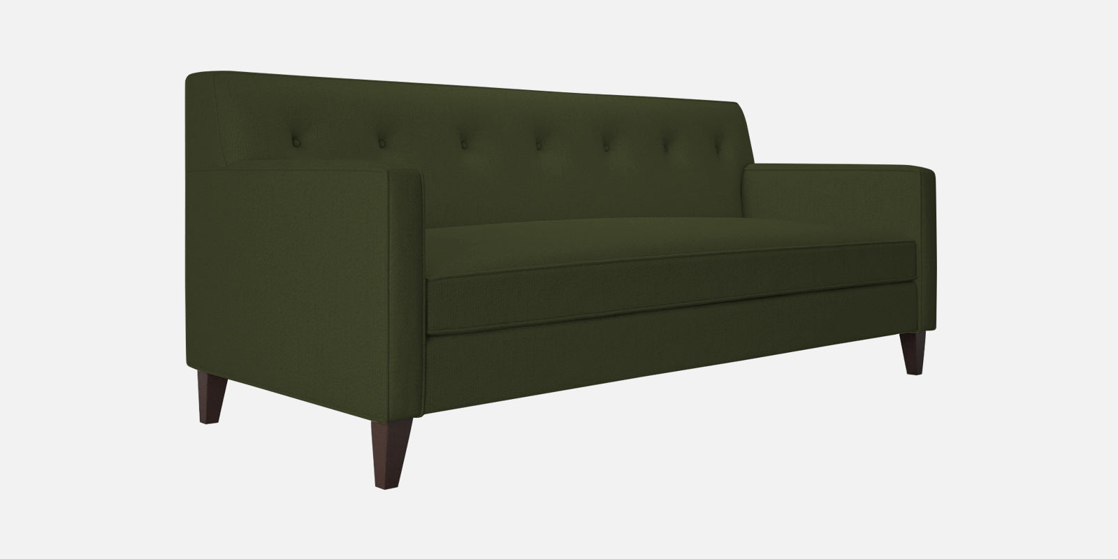 Miller Fabric 3 Seater Sofa In Olive Green Colour - Febonic Living
