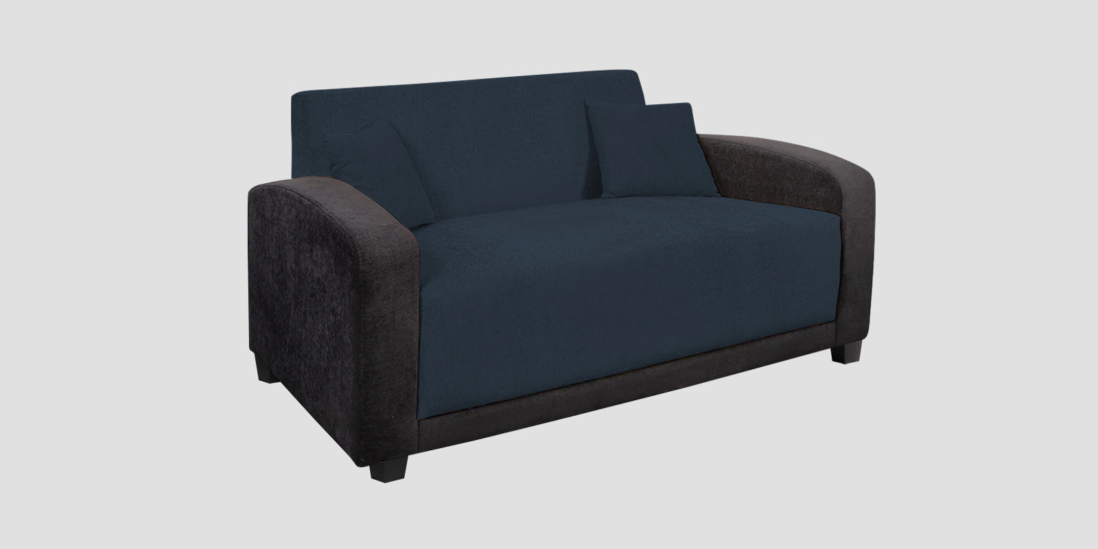 Alex Fabric 2 Seater Sofa In Denim Blue Colour - Febonic Living