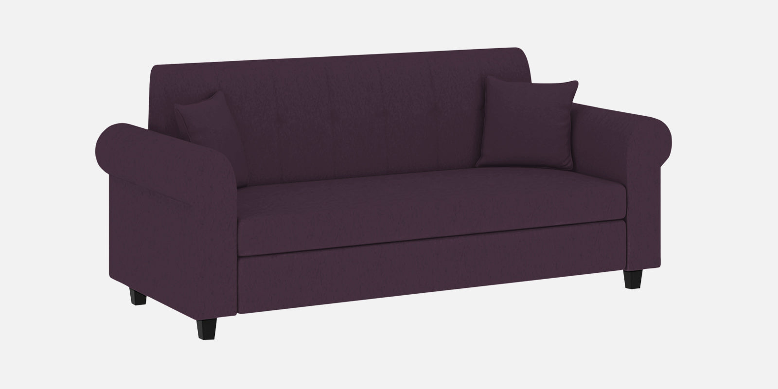 Derado Fabric 3 Seater Sofa In Greek Purple Colour - Febonic Living