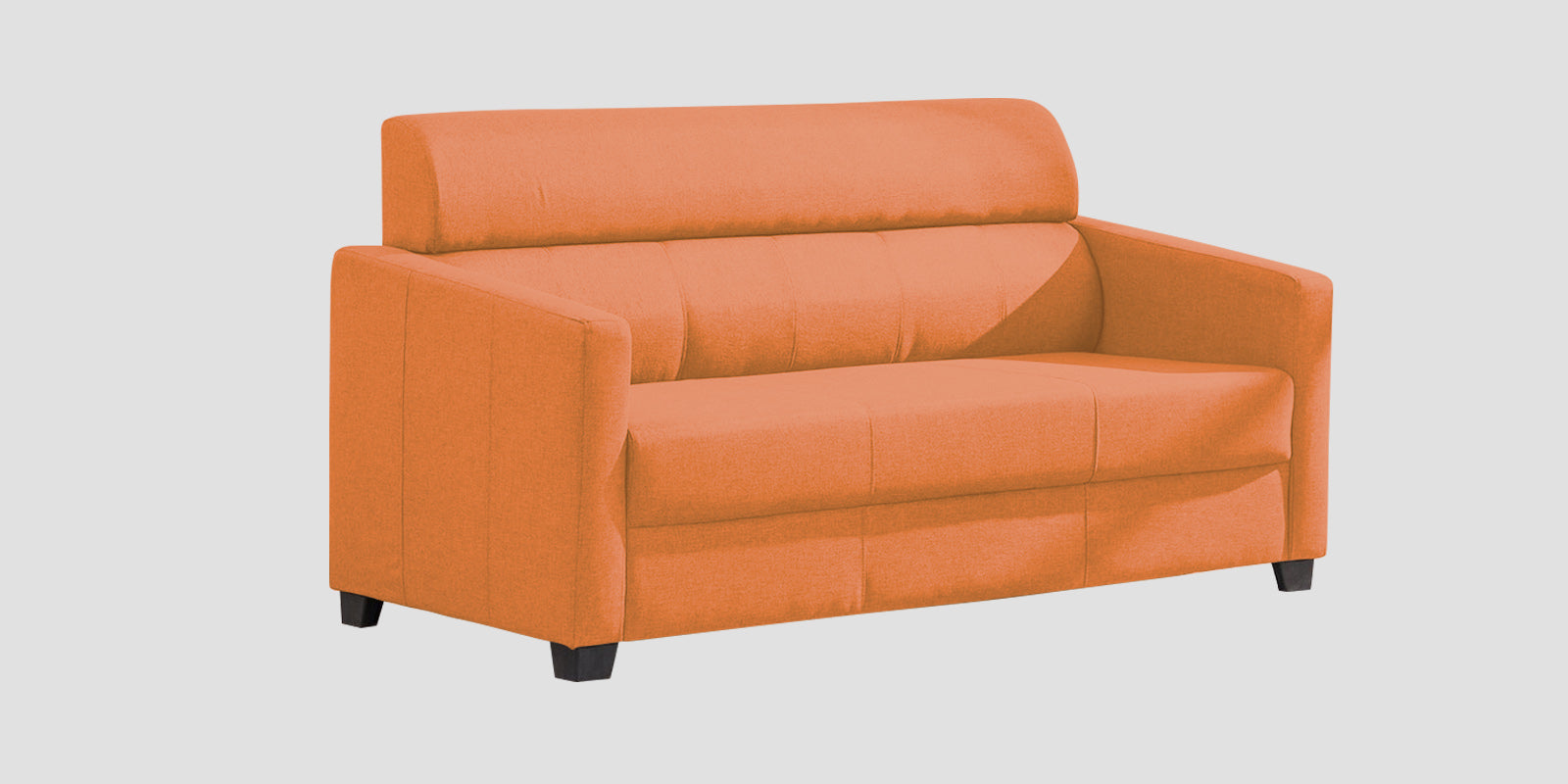 Devo Fabric 3 Seater Sofa In Dark Orange Colour - Febonic Living