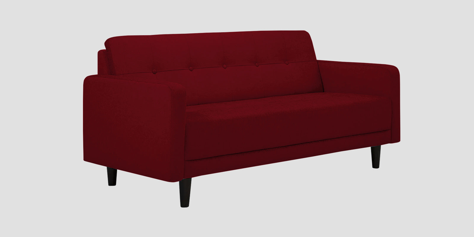 Noha Fabric 2 Seater Sofa In Ruby Red Colour - Febonic Living