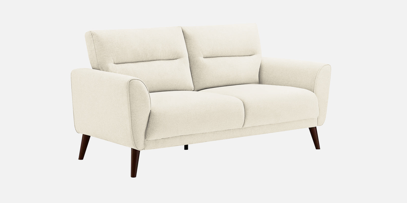 Castro Fabric 2 Seater Sofa In Ivory Cream Colour - Febonic Living