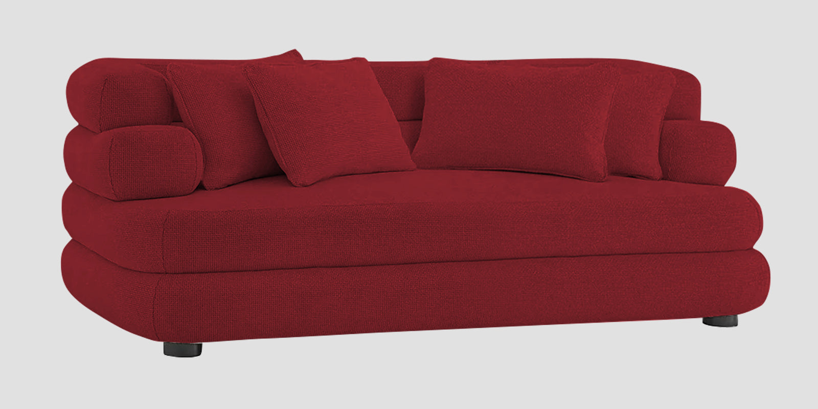 Wener Fabric 2 Seater Sofa In Chilli Red Colour - Febonic Living