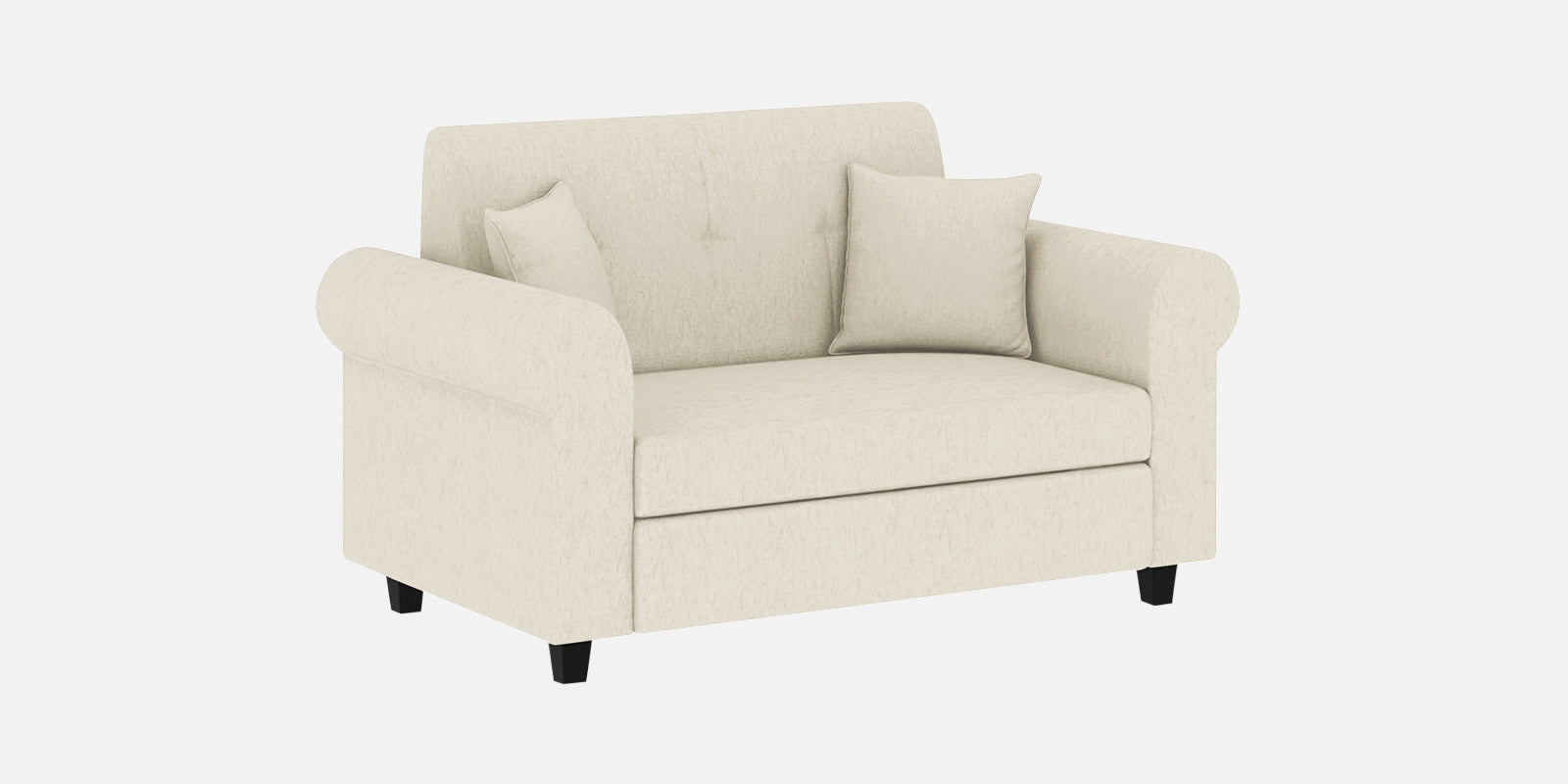Derado Fabric 2 Seater Sofa In Ivory Cream Colour - Febonic Living