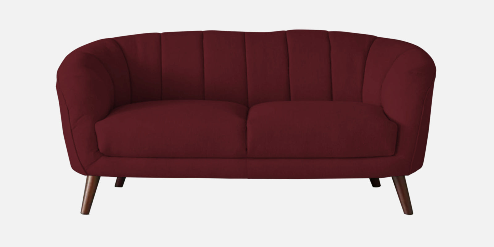 Benjamin Fabric 2 Seater Sofa In Blood Maroon Colour - Febonic Living