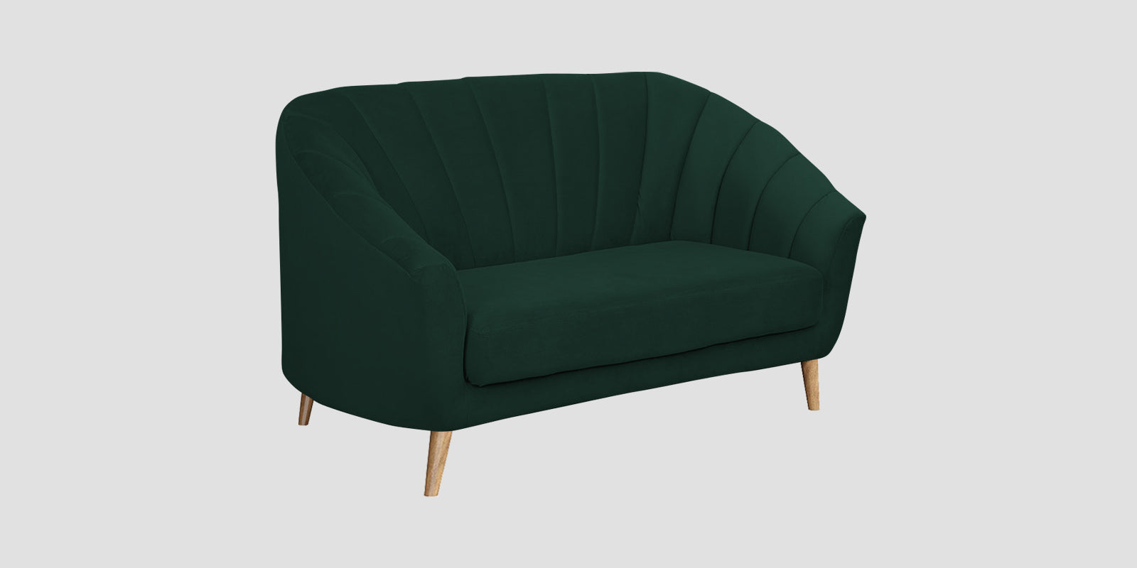 Kaylee Velvet 2 Seater Sofa In Forest Green Colour - Febonic Living