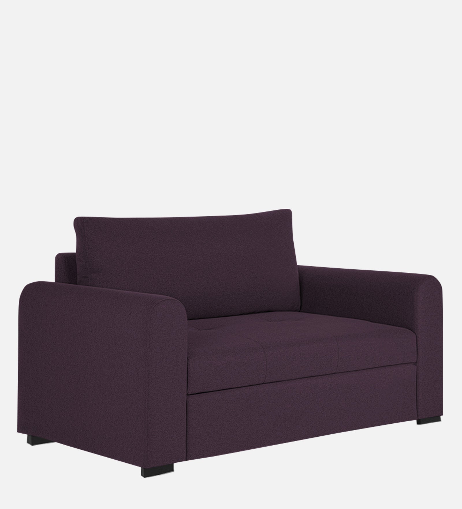Sigma Fabric 1 Seater Sofa In Greek Purple Colour - Febonic Living