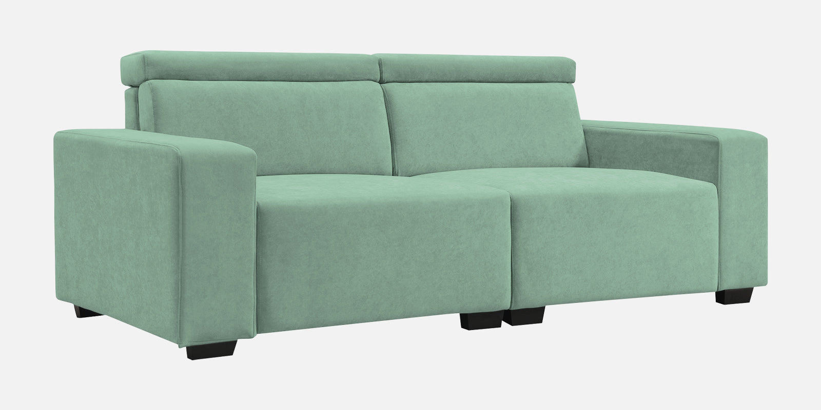 Hiro Fabric 2 Seater Sofa In Mist Blue Colour - Febonic Living