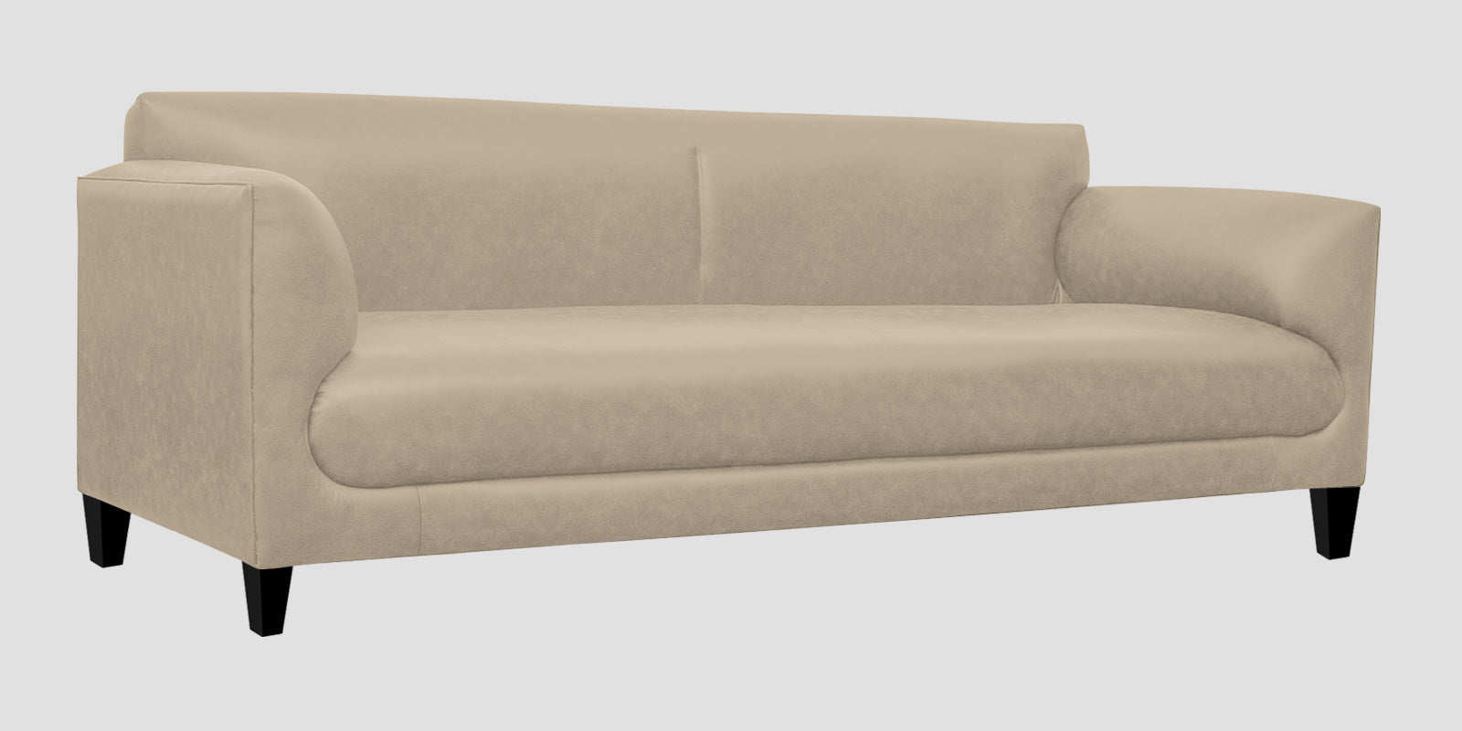Convi Leatherette 3 Seater Sofa In Marble Beige Colour - Febonic Living