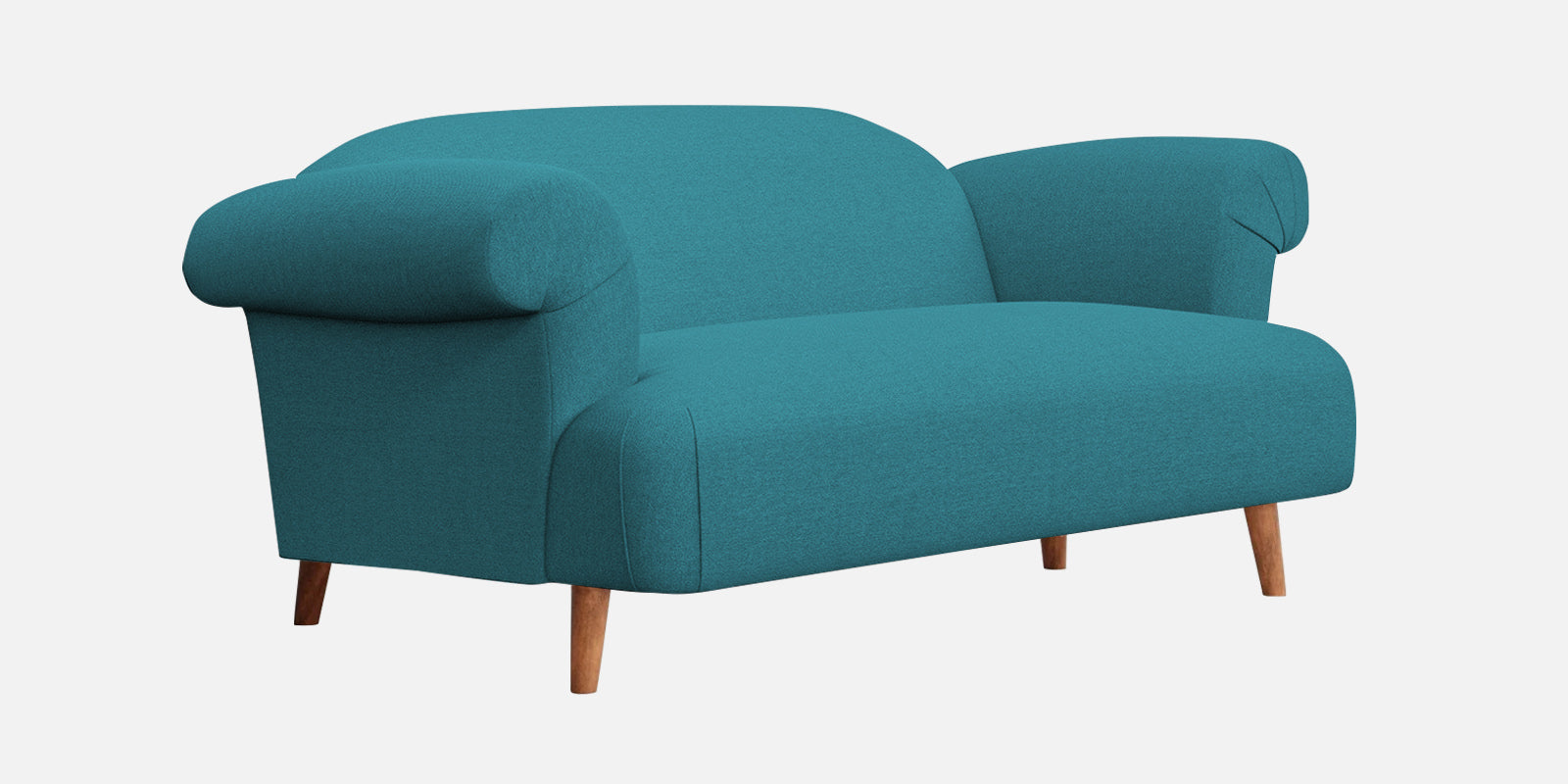 Barber Fabric 2 Seater Sofa In Water Blue Colour - Febonic Living