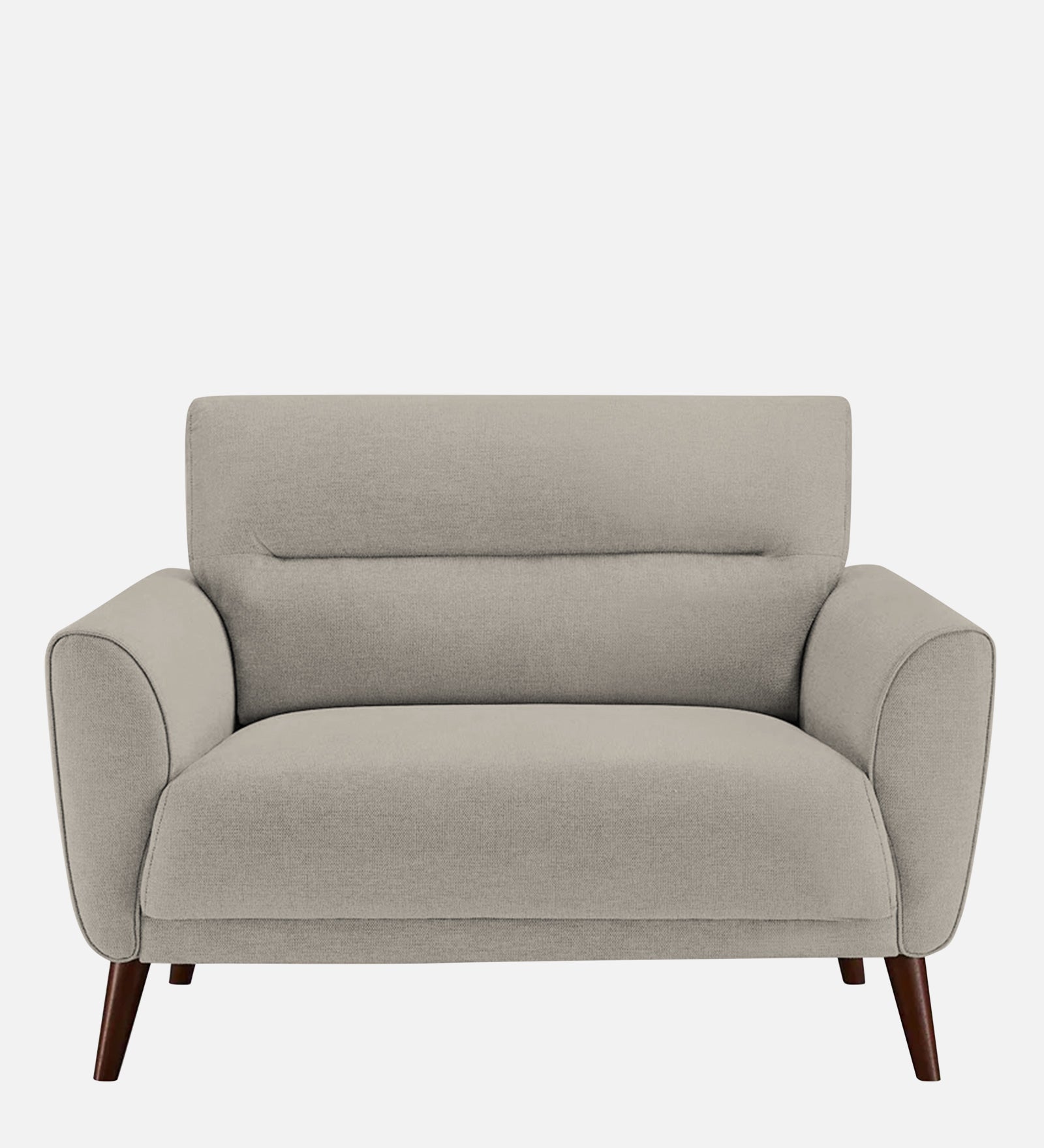Castro Fabric 1 Seater Sofa In Ash Grey Colour - Febonic Living
