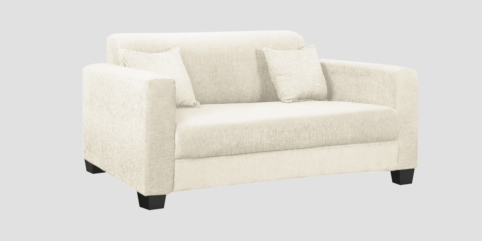 Nebula Fabric 2 Seater Sofa In Ivory Cream Colour - Febonic Living