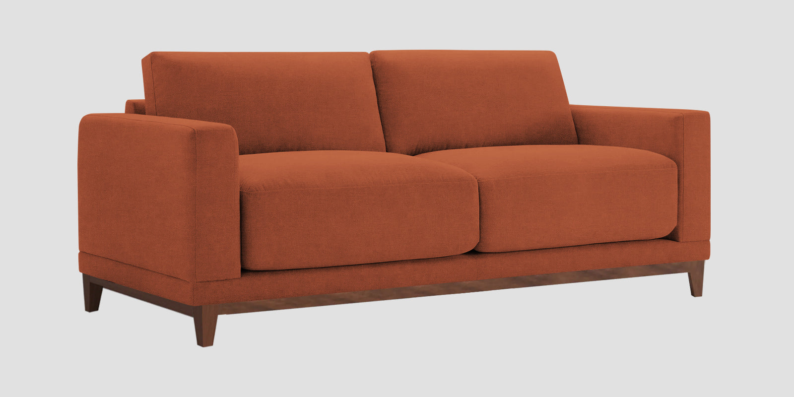 Esha Fabric 2 Seater Sofa In Royal Orange Colour - Febonic Living