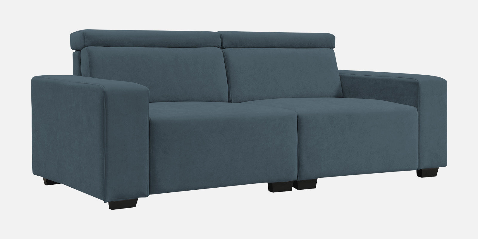 Hiro Fabric 2 Seater Sofa In Cobalt Blue Colour - Febonic Living
