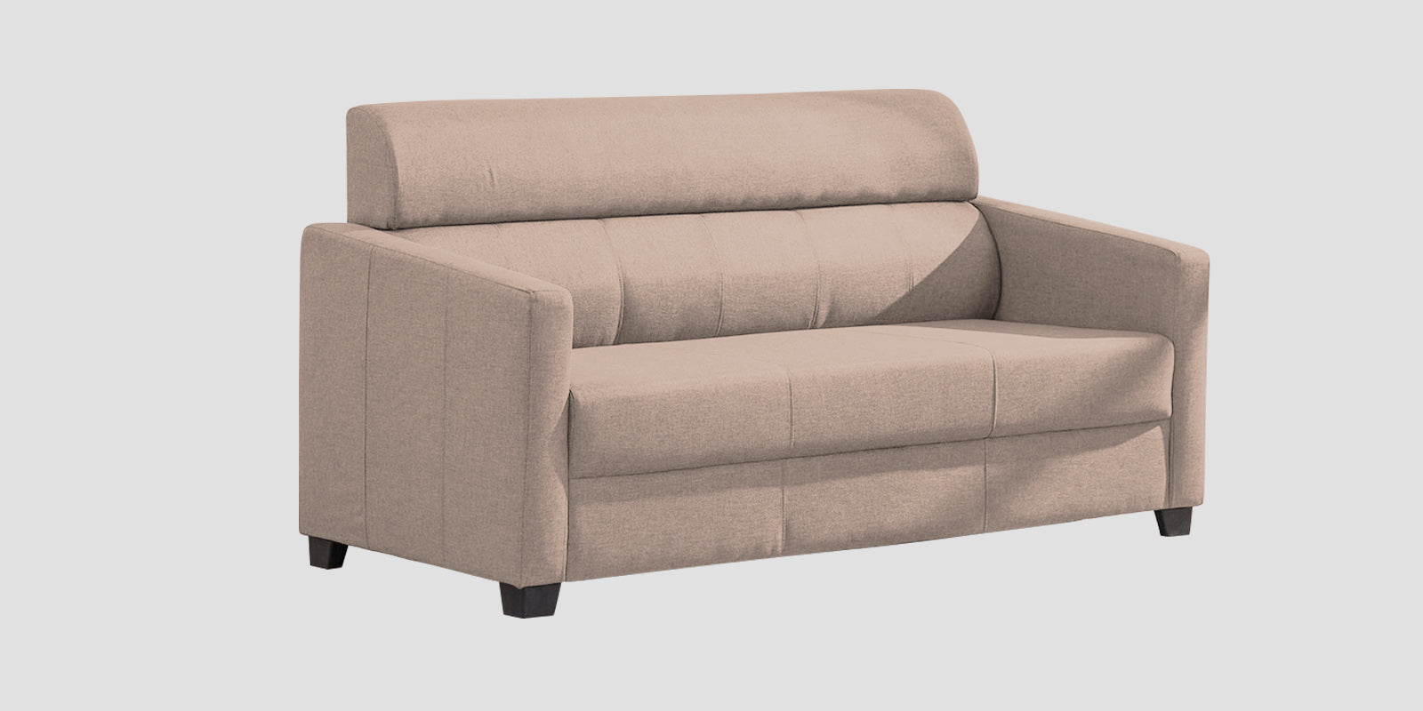 Devo Fabric 3 Seater Sofa In Kadhi Beige Colour - Febonic Living