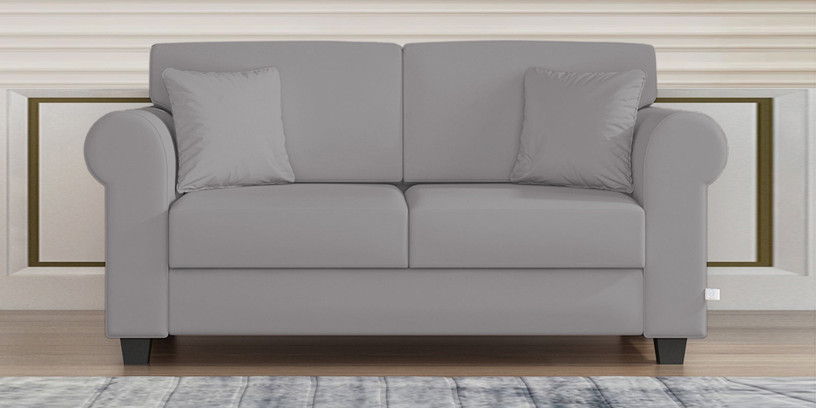 Numonk Velvet 2 Seater Sofa In Concrete grey Colour - Febonic Living