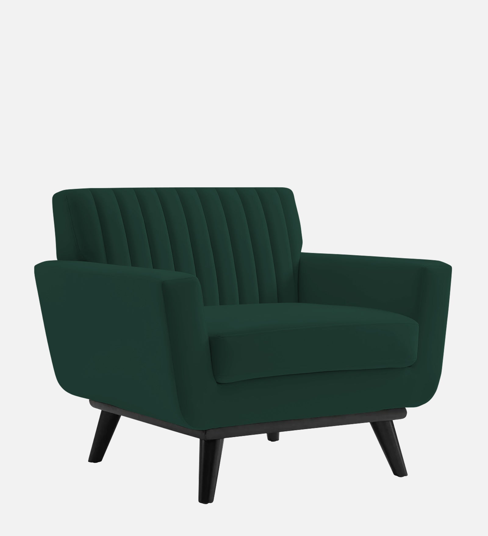 Tucker Velvet 1 Seater Sofa In Forest Green Colour - Febonic Living