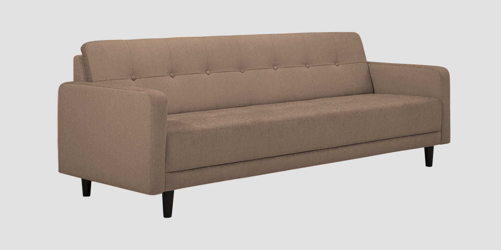 Noha Fabric 3 Seater Sofa In Cookie Beige Colour