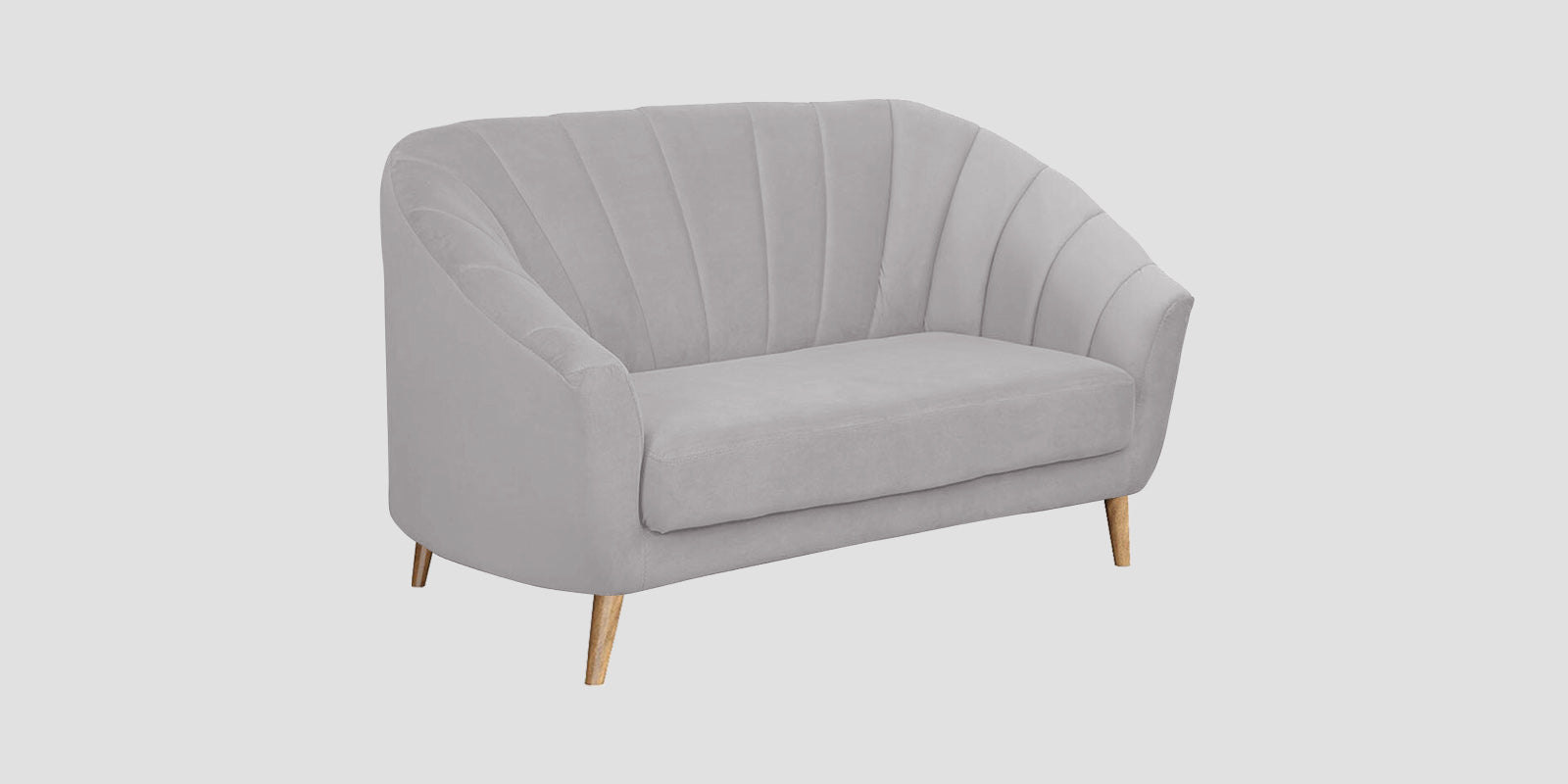Kaylee Velvet 2 Seater Sofa In Concrete grey Colour - Febonic Living
