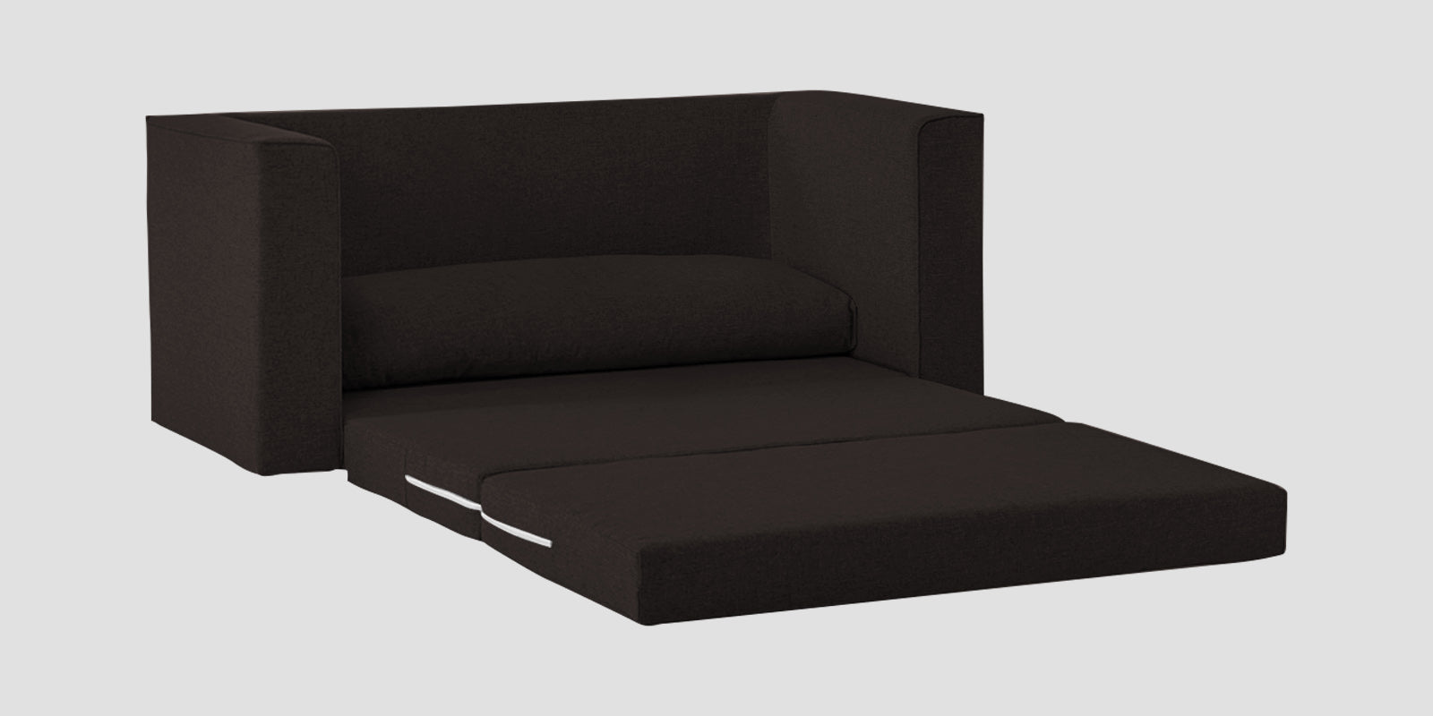 Kenia Fabric 3 Seater Foldable Sofa Cum Bed In Cara Brown Colour - Febonic Living