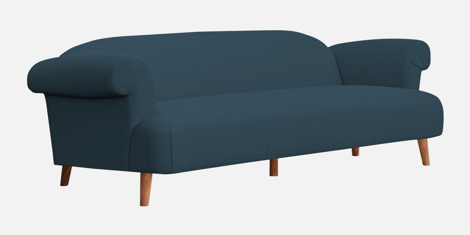 Barber Fabric 3 Seater Sofa In Cool Blue Colour - Febonic Living