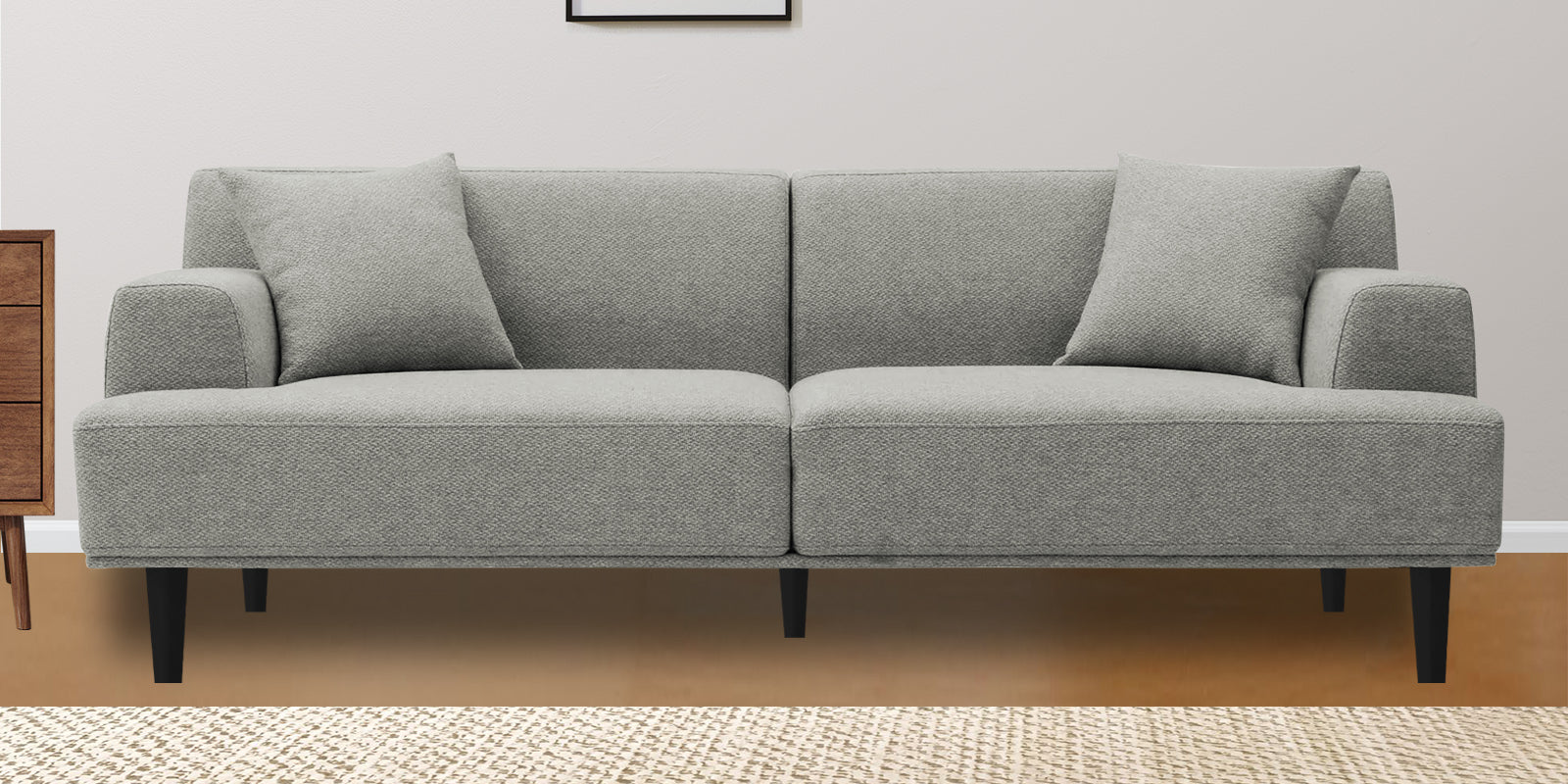 Cobby Fabric 3 Seater Sofa In Turtle Green Colour - Febonic Living