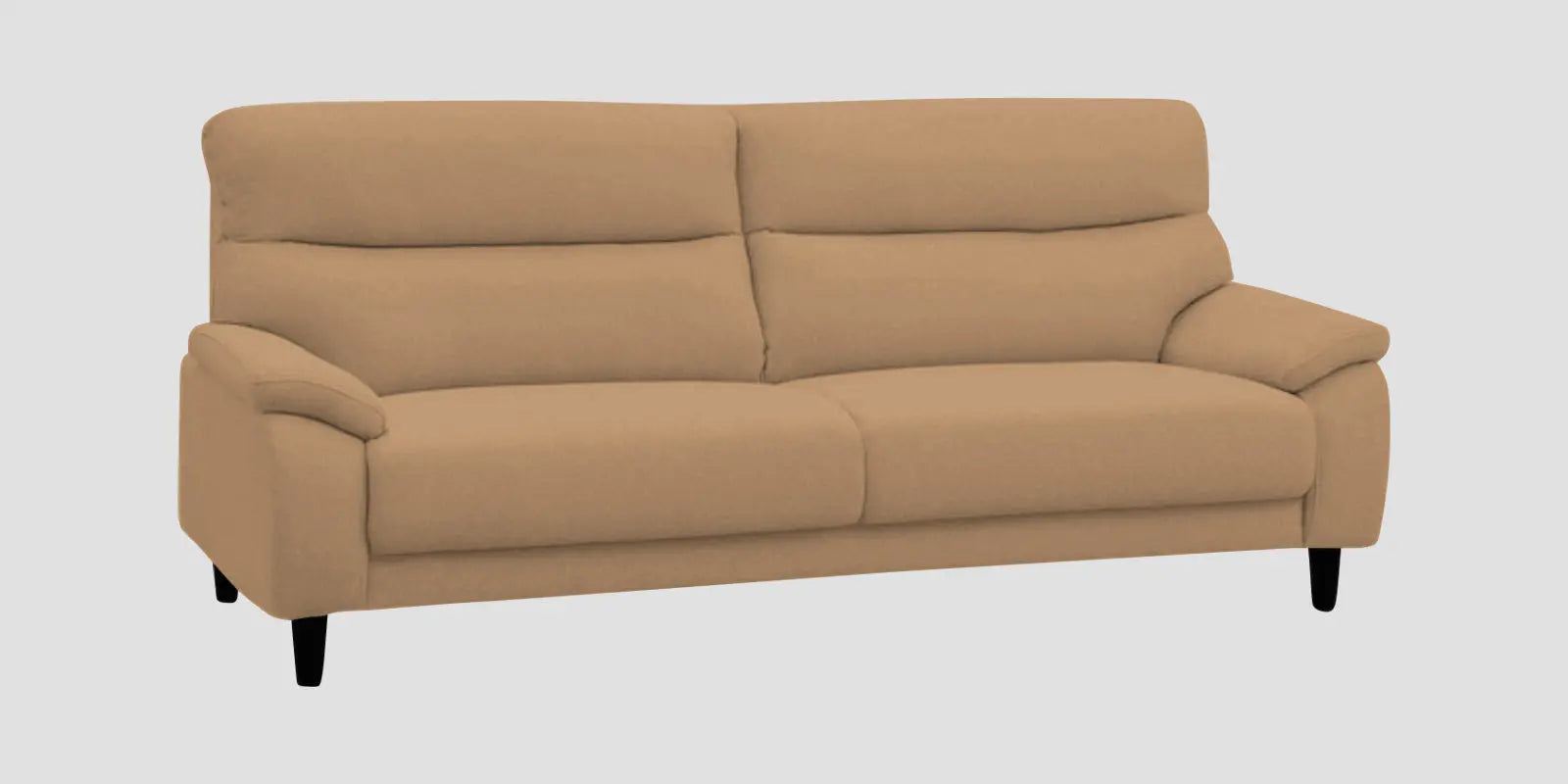 Zibby Fabric 3 Seater Sofa In Copper Brown Colour Febonic Living
