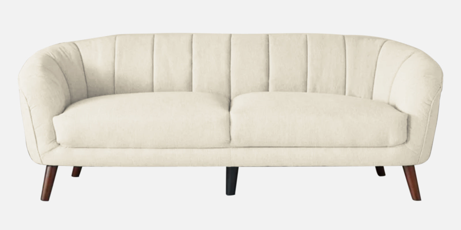 Benjamin Fabric 3 Seater Sofa In Ivory Cream Colour - Febonic Living