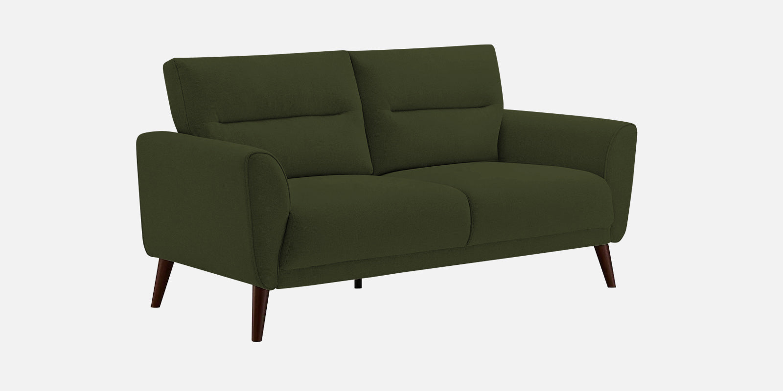 Castro Fabric 2 Seater Sofa In Olive Green Colour - Febonic Living