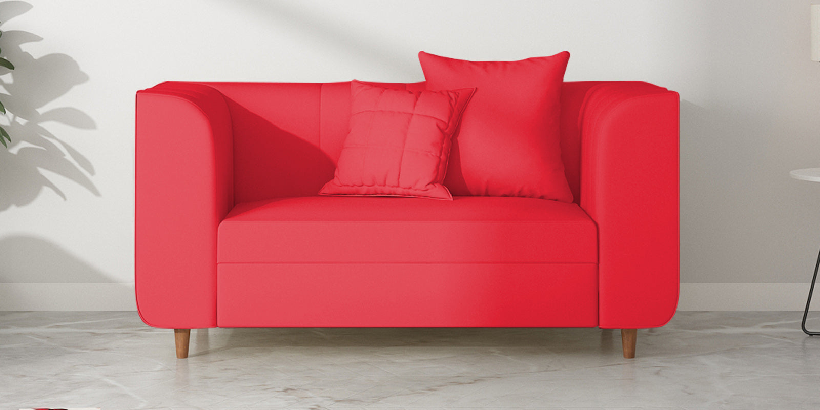 Sumo Velvet 2 Seater Sofa In Ox Blood Maroon Colour - Febonic Living