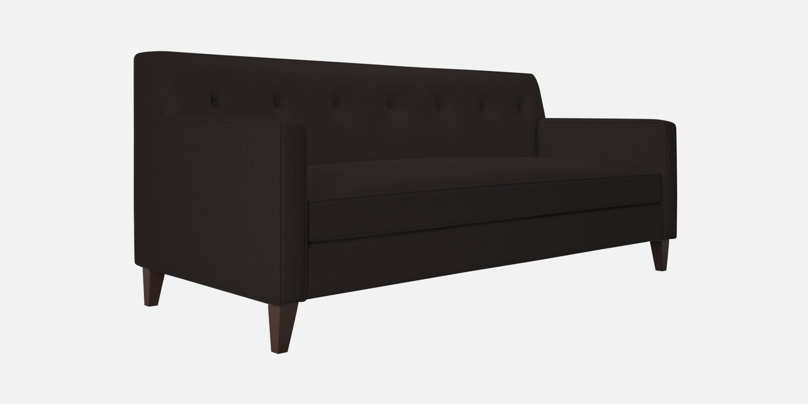 Miller Fabric 3 Seater Sofa In Cara Brown Colour - Febonic Living