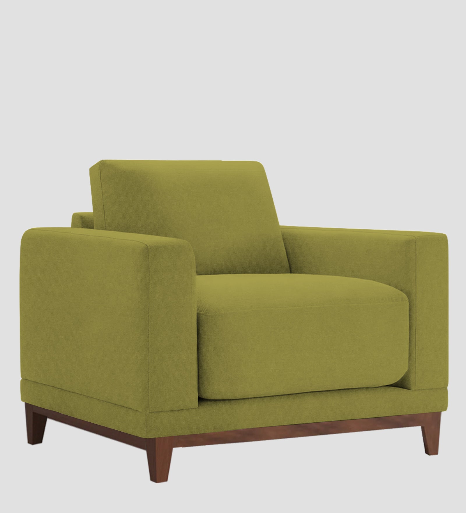 Esha Fabric 1 Seater Sofa In Kelly Green Colour - Febonic Living