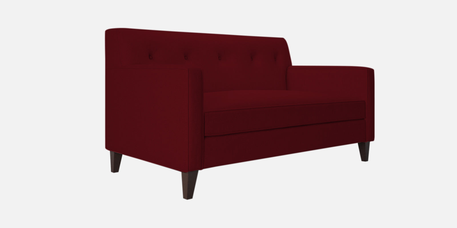 Miller Fabric 2 Seater Sofa In Ruby Red Colour - Febonic Living