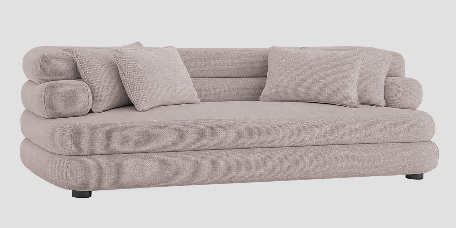 Wener Fabric 3 Seater Sofa In Almond Beige Colour - Febonic Living