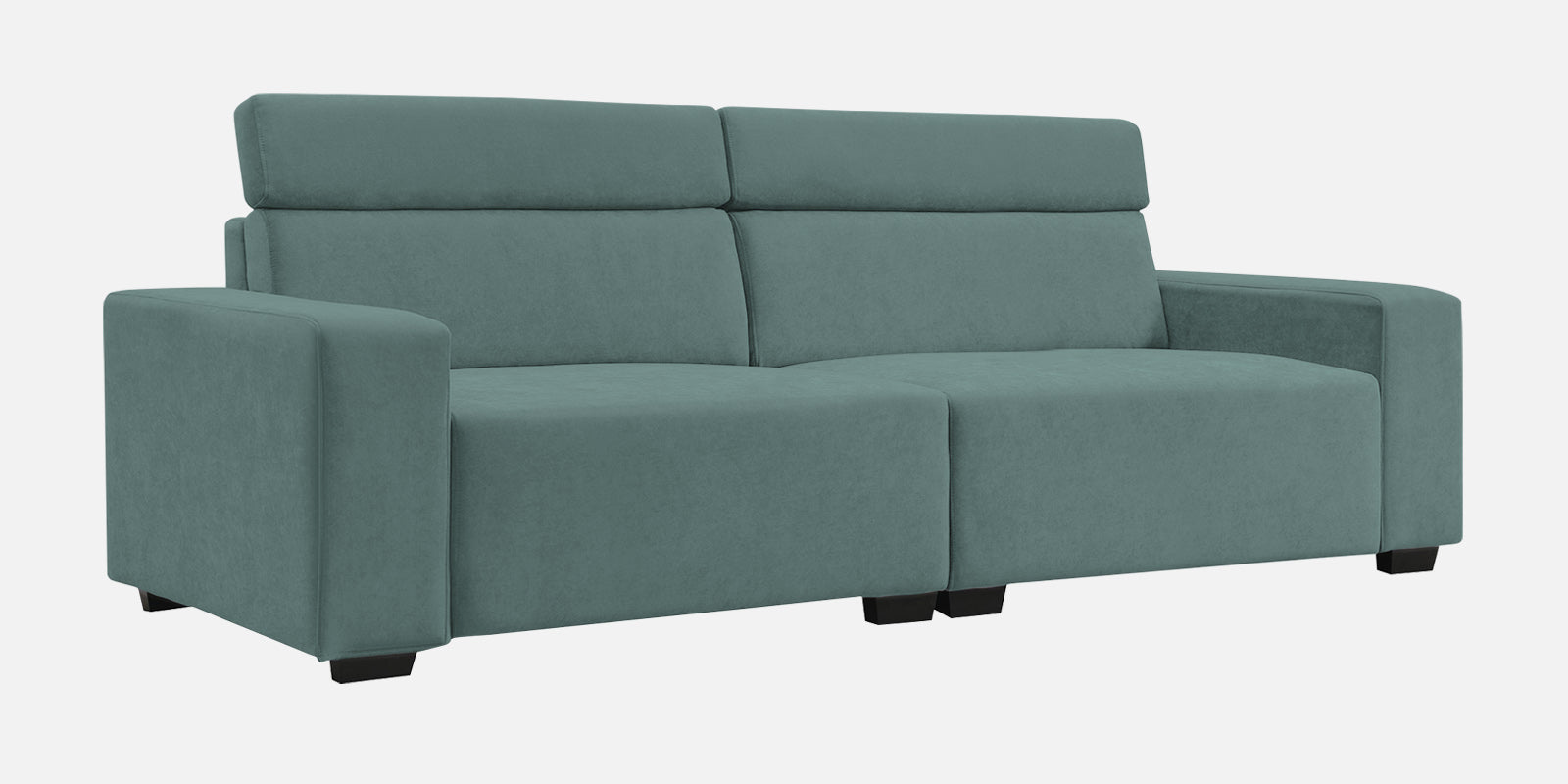 Hiro Fabric 3 Seater Sofa In Pista Green Colour - Febonic Living