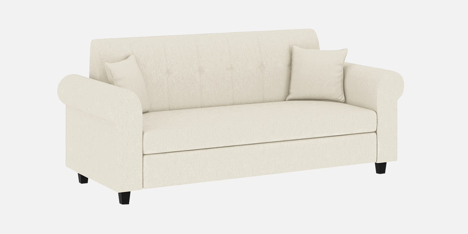Derado Fabric 3 Seater Sofa In Ivory Cream Colour - Febonic Living