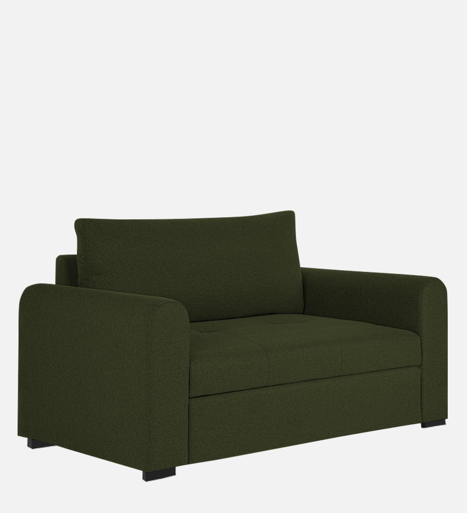 Sigma Fabric 1 Seater Sofa In Olive Green Colour - Febonic Living