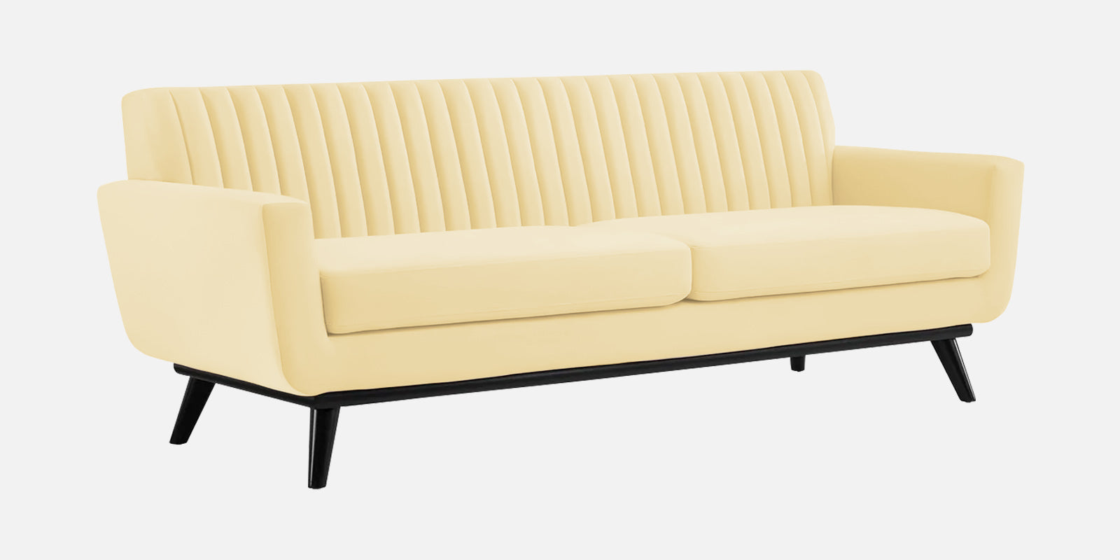 Tucker Velvet 3 Seater Sofa In Sandy Beige Colour - Febonic Living