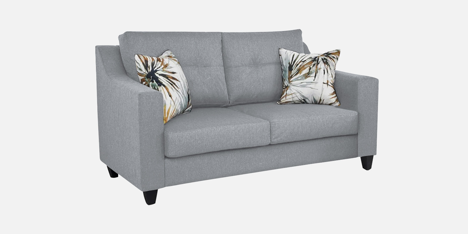 Welly Fabric 2 Seater Sofa In Coin Grey Colour - Febonic Living