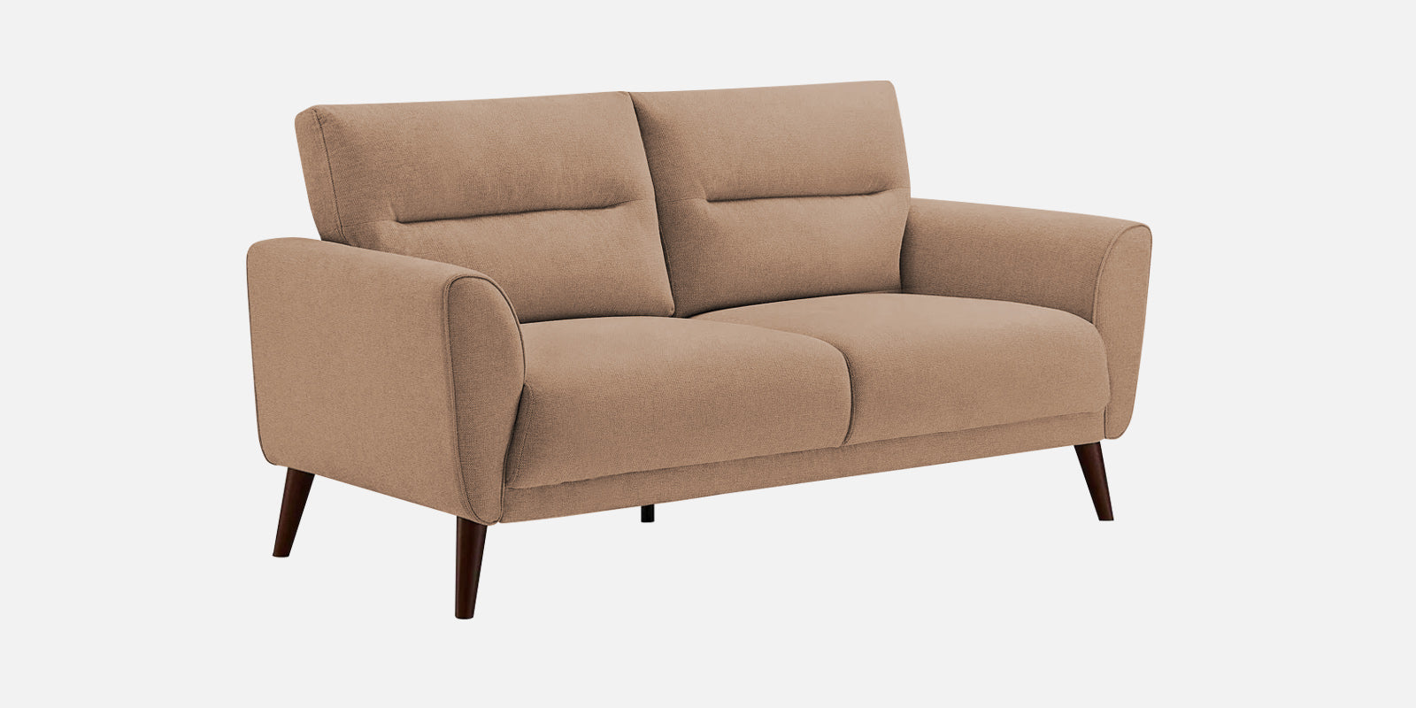 Castro Fabric 2 Seater Sofa In Cosmic Beige Colour - Febonic Living