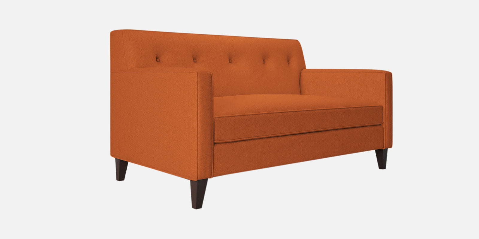Miller Fabric 2 Seater Sofa In Vivid Orange Colour - Febonic Living