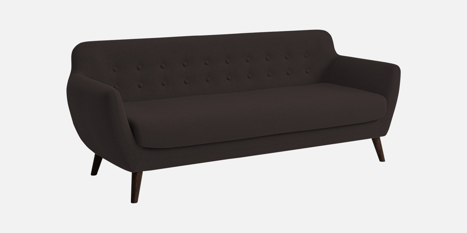 Goofy Fabric 3 Seater Sofa In Pebble Brown Colour - Febonic Living