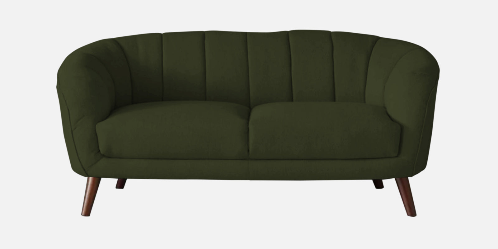 Benjamin Fabric 2 Seater Sofa In Olive Green Colour - Febonic Living